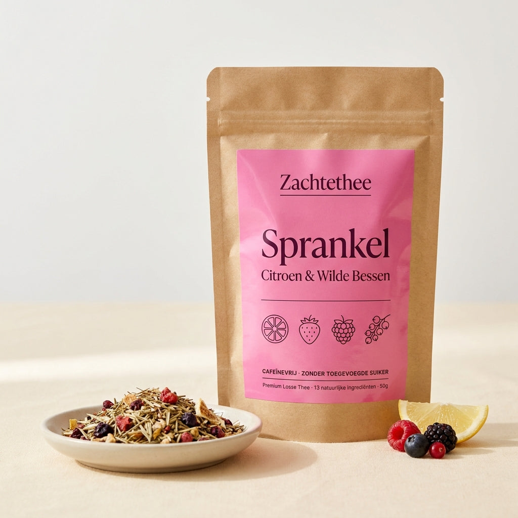 Sprankel 50 gram losse thee – formaat