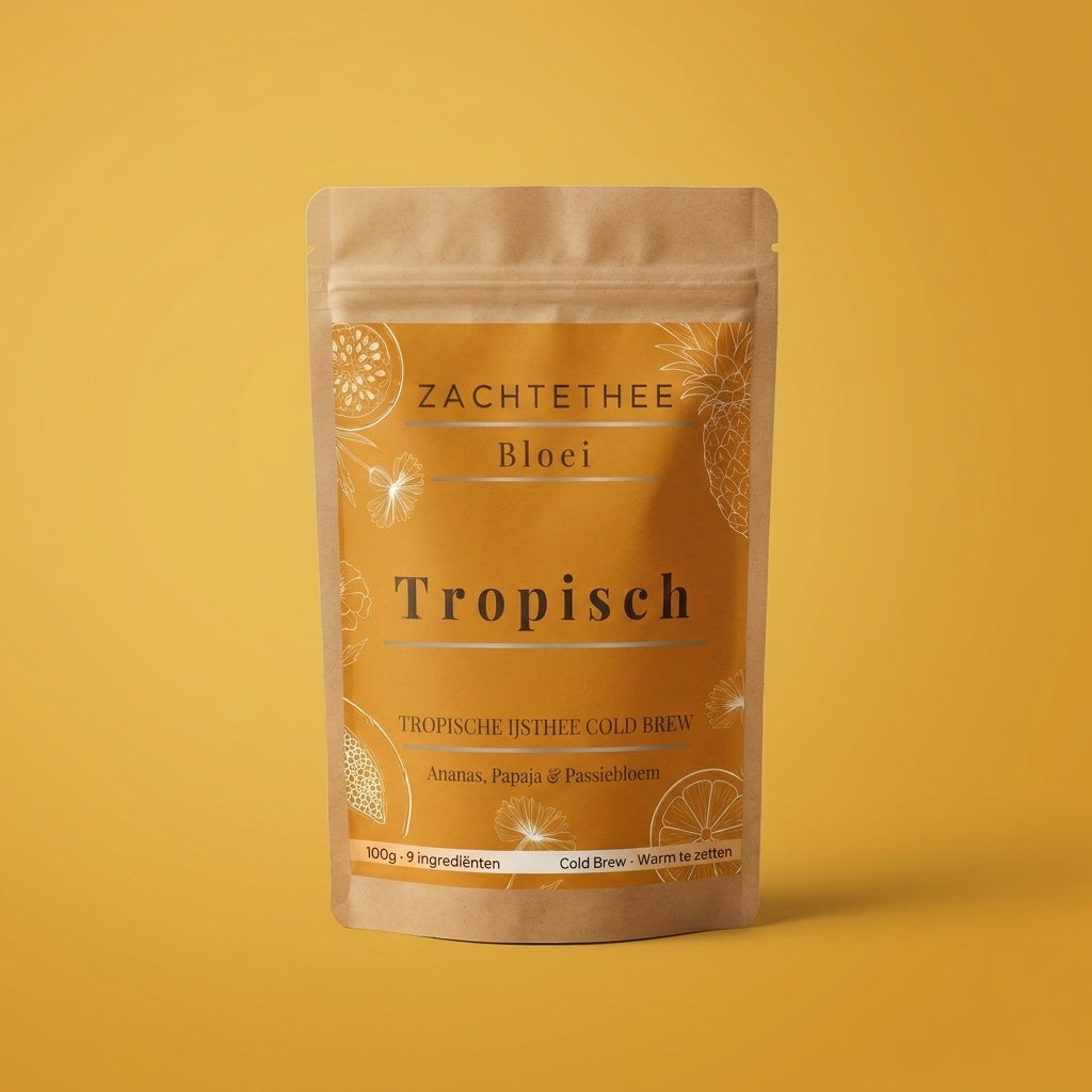 Bloei Tropisch tropische ijsthee cold brew verpakking