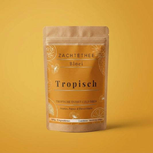 Bloei Tropisch tropische ijsthee cold brew verpakking