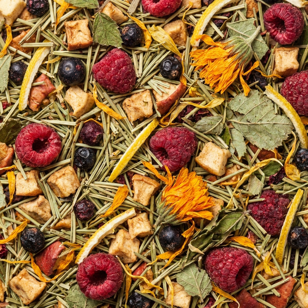 Losse Sprankel thee: groene rooibos, bessen, citroen, appel