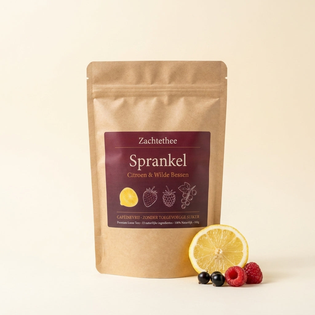 Sprankel Citroen & Wilde Bessen doypack 100g