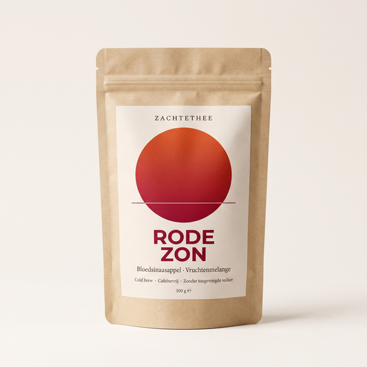 Rode Zon bloedsinaasappel ijsthee doypack 100g