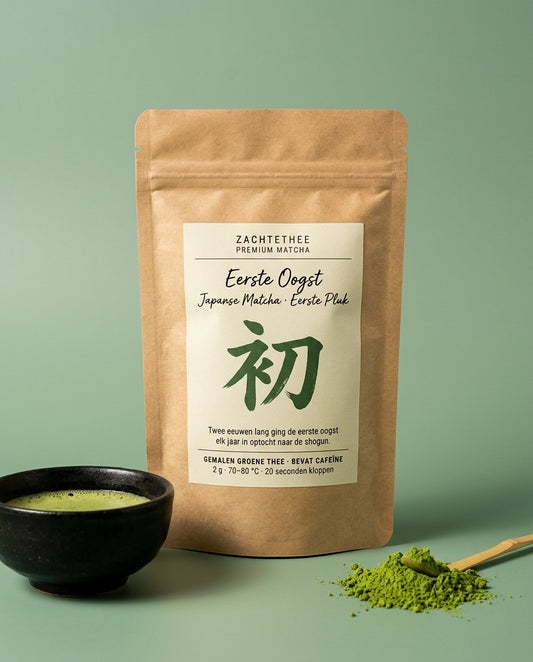 Zachtethee Eerste Oogst – Japanse matcha eerste pluk, kraft zakje