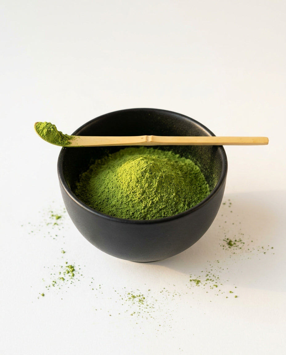 Ochtendster matcha in de kom