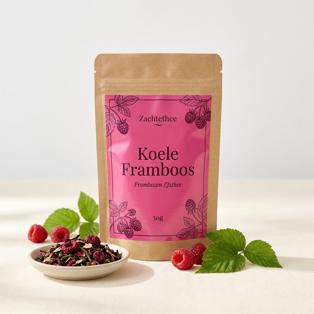 Koele Framboos 50 gram losse thee – formaat