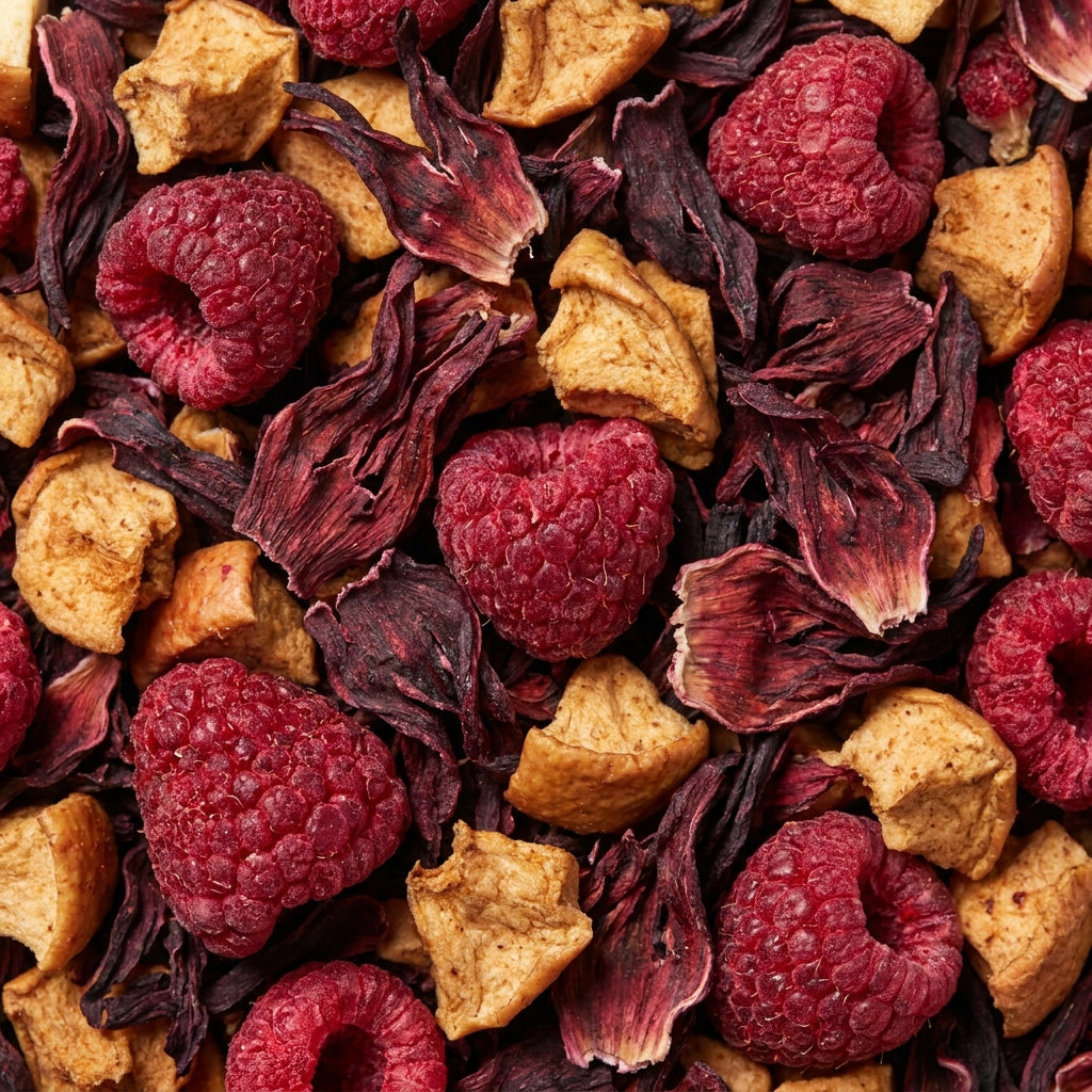 Losse Koele Framboos thee: framboos, hibiscus en appel